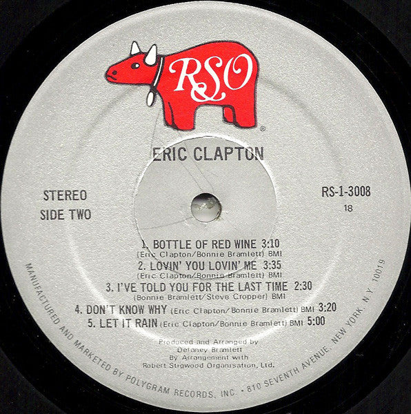 Eric Clapton : Eric Clapton (LP, Album, RE, 18 )