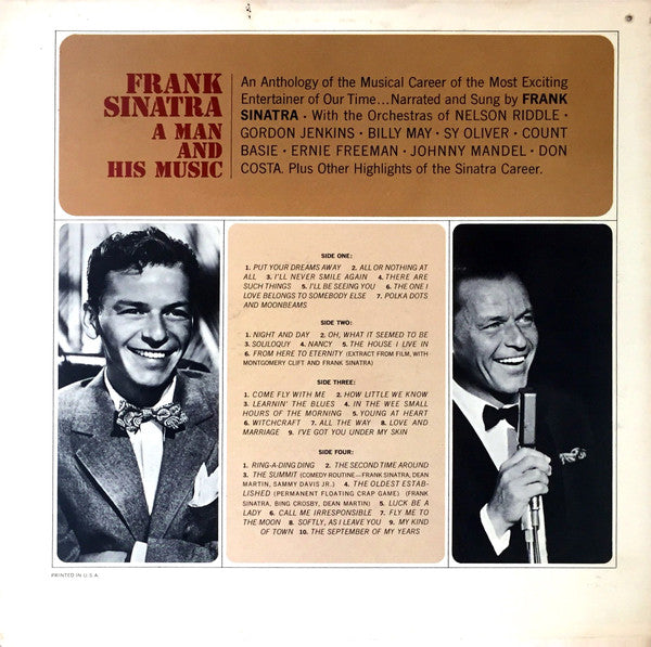 Frank Sinatra : A Man And His Music (2xLP, Album, Mono, Gat)