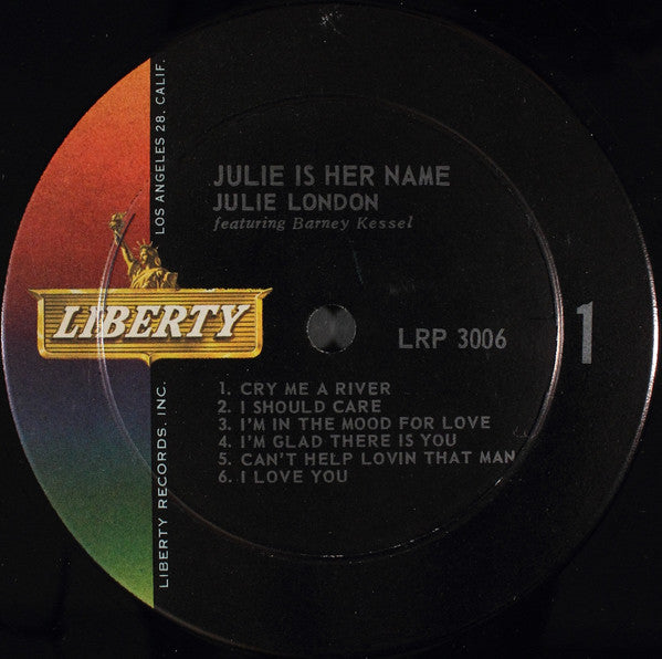 Julie London : Julie Is Her Name (LP, Album, Mono, RE)