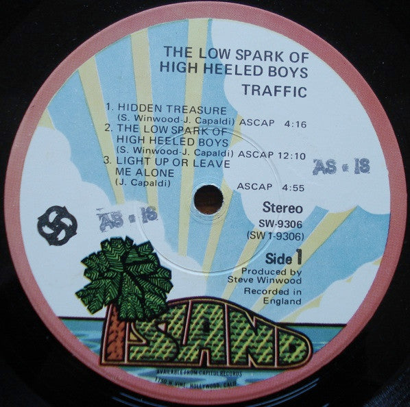 Traffic : The Low Spark Of High Heeled Boys (LP, Album, Win)