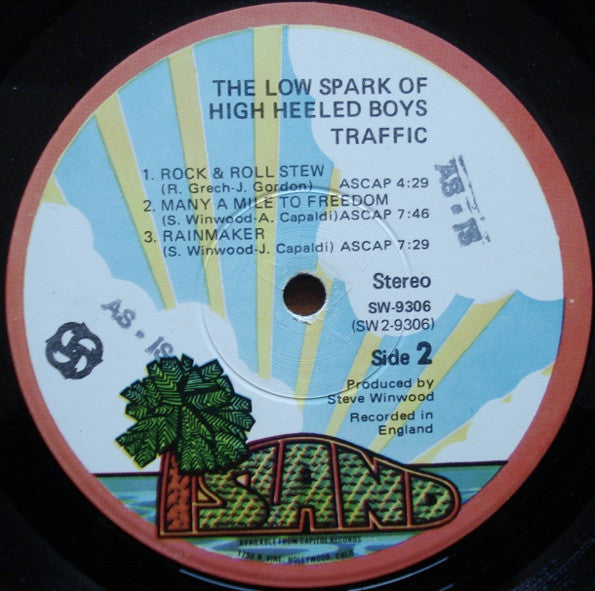 Traffic : The Low Spark Of High Heeled Boys (LP, Album, Win)