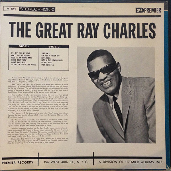 Ray Charles : The Great Ray Charles (LP, Comp)