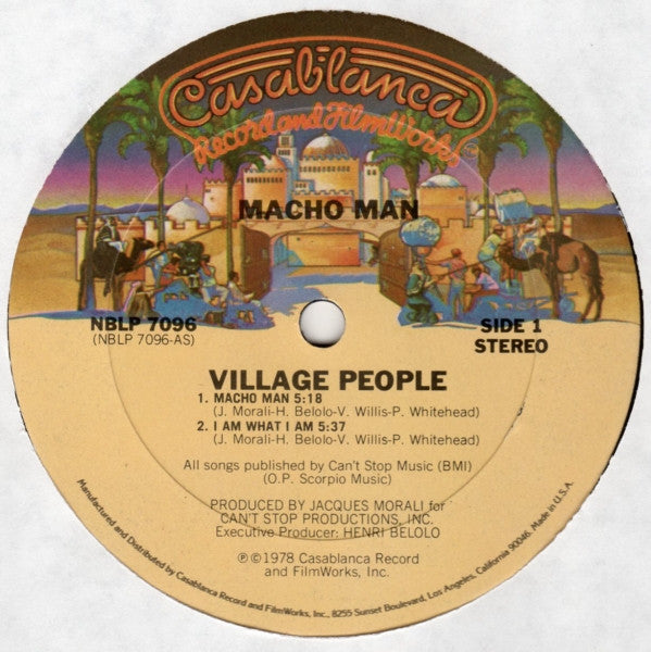 Village People : Macho Man (LP, Album, Pit)