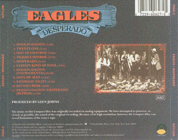 Eagles : Desperado (CD, Album, RE)