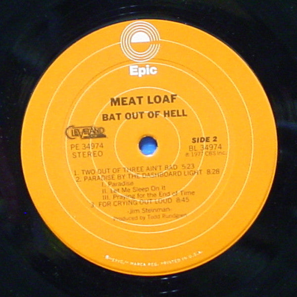 Meat Loaf : Bat Out Of Hell (LP, Album, Ter)