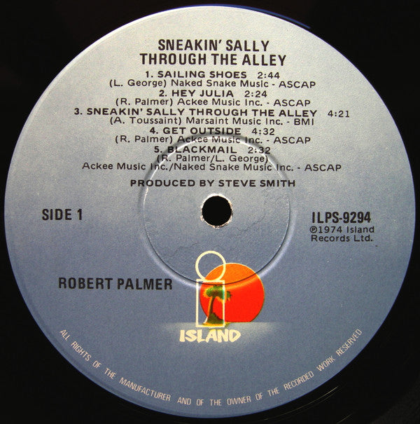 Robert Palmer : Sneakin' Sally Through The Alley (LP, Album, RE)