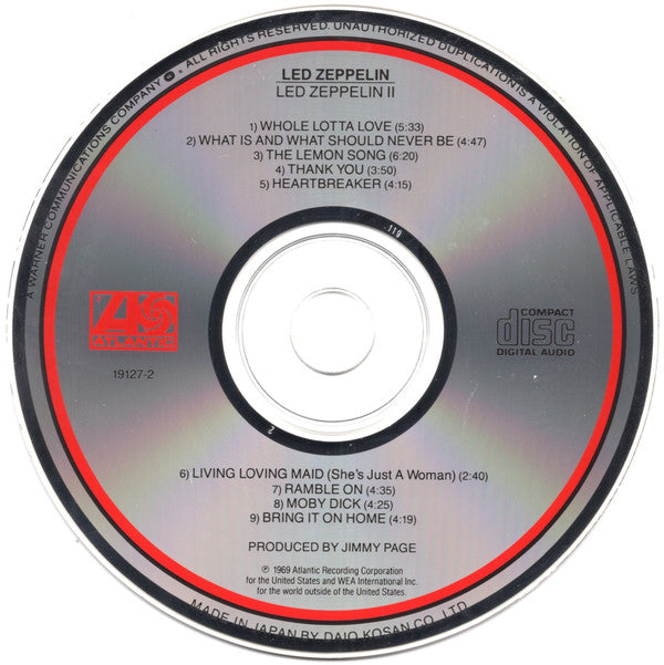 Led Zeppelin : Led Zeppelin II (CD, Album, RE, Dai)