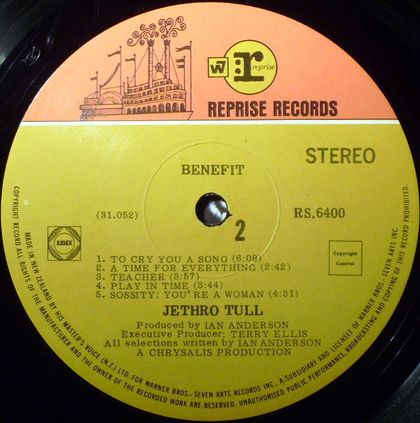 Jethro Tull : Benefit (LP, Album)