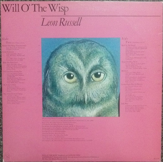 Leon Russell : Will O' The Wisp (LP, Album, Glo)