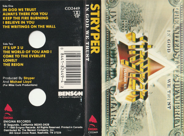 Stryper : In God We Trust (Cass, Album)