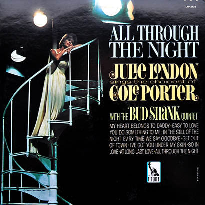 Julie London With The Bud Shank Quintet : All Through The Night (LP, Album, Mono)