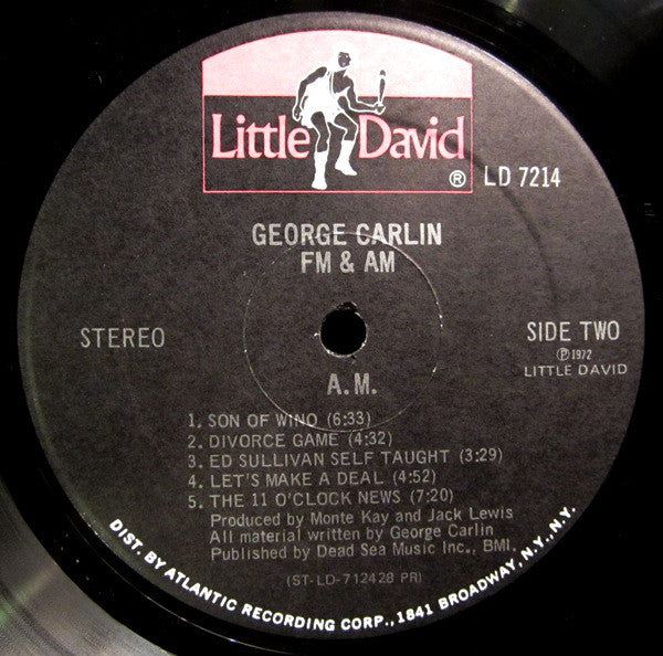 George Carlin : FM & AM (LP, Album, PR )