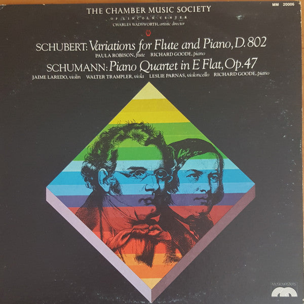 Schumann* / Schubert* : The Chamber Music Society Of Lincoln Center, Charles Wadsworth : Music By Schumann And Schubert (LP)