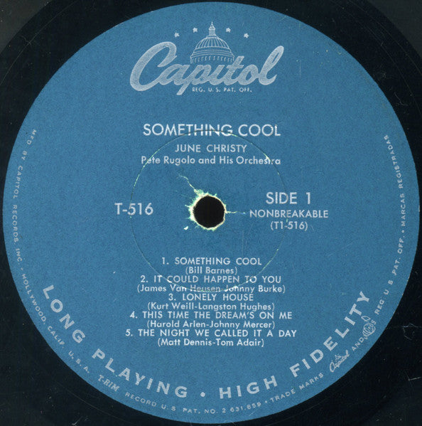 June Christy : Something Cool (LP, Album, Mono, RP, Scr)