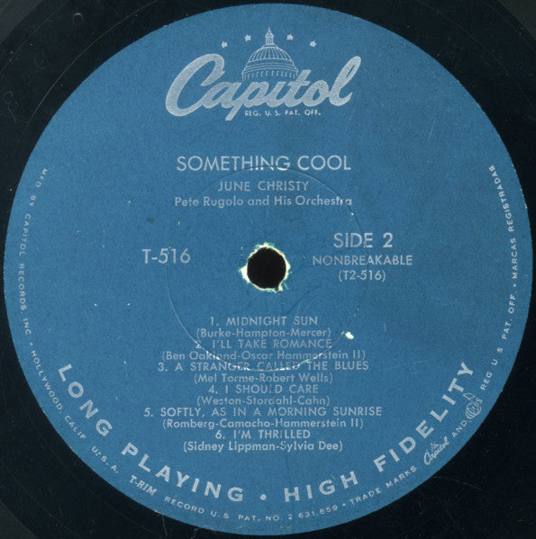 June Christy : Something Cool (LP, Album, Mono, RP, Scr)