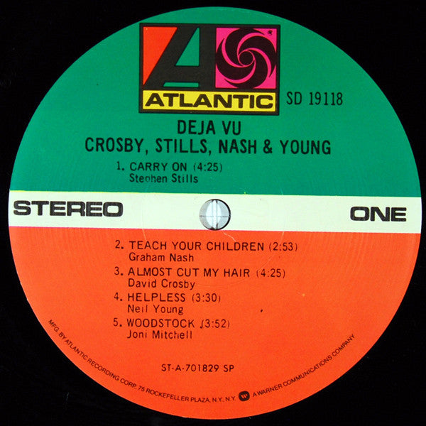 Crosby, Stills, Nash & Young : Déjà Vu (LP, Album, RE, SP )