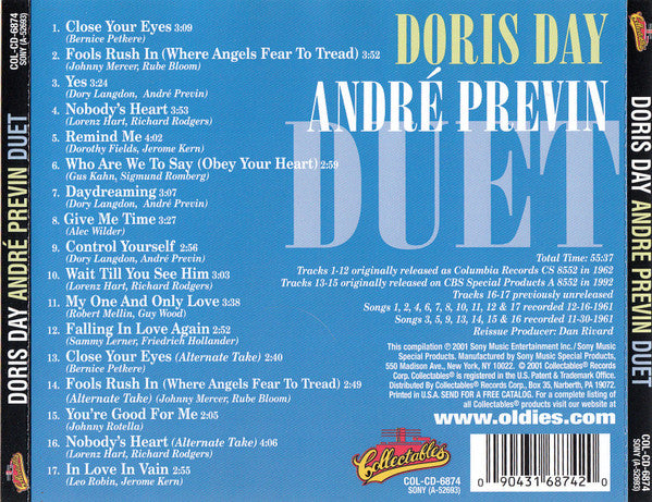 Doris Day, André Previn : Duet (CD, Album, RE)