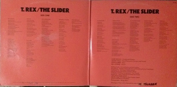 T. Rex : The Slider (LP, Album, Pit)