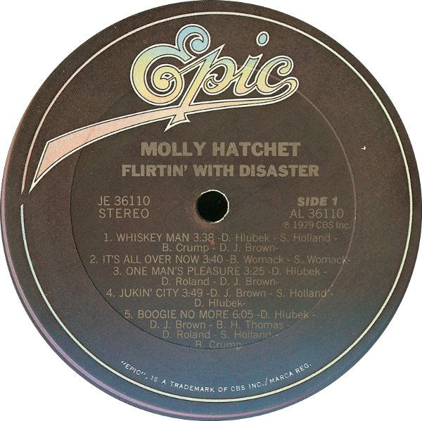 Molly Hatchet : Flirtin' With Disaster (LP, Album, Pit)