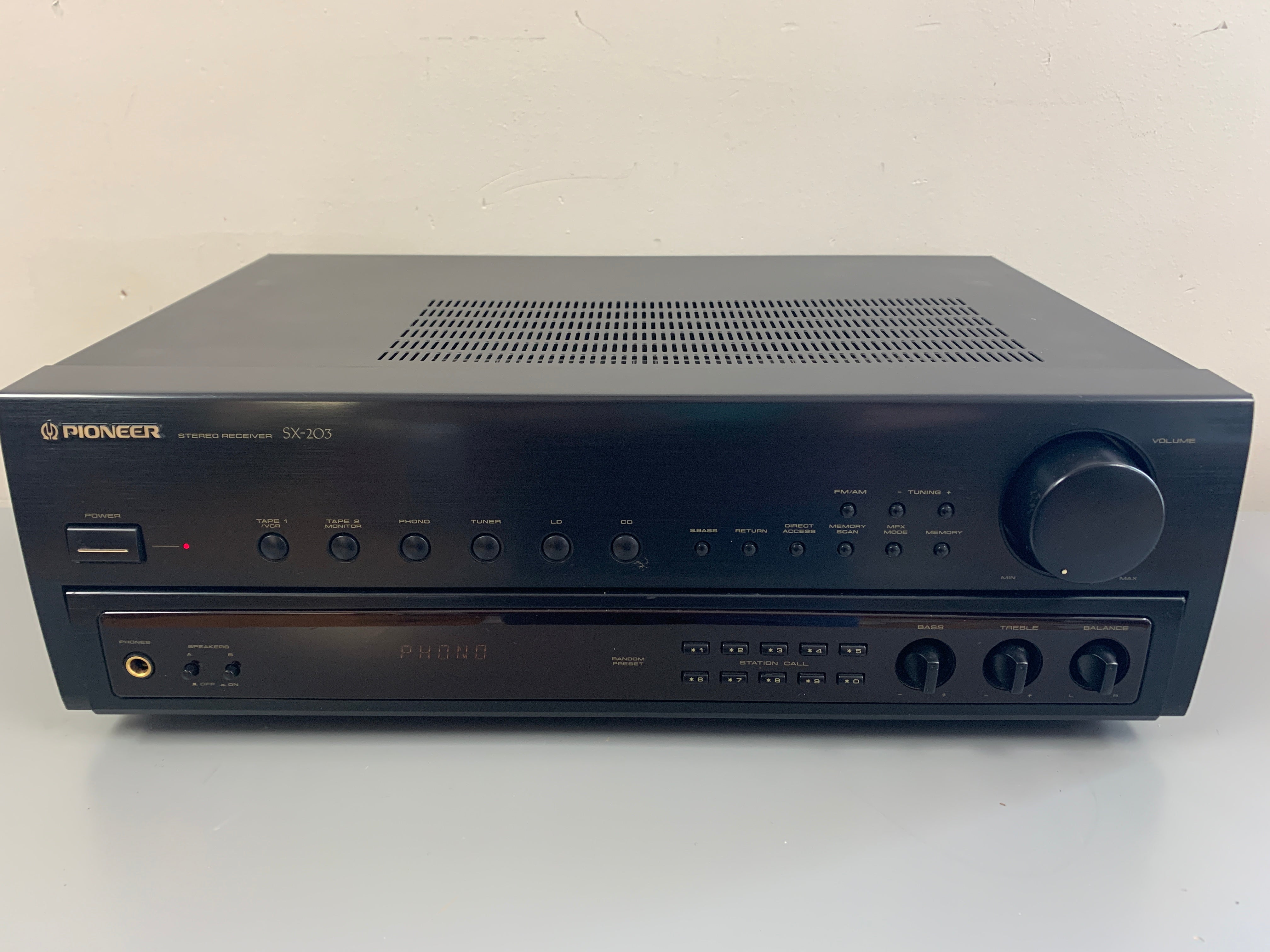 PIONEER SX-203 top AM/FM Stereo Receiver