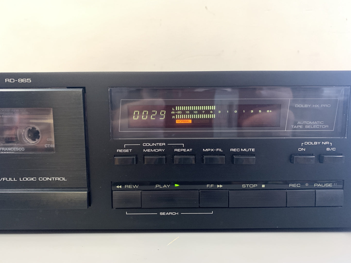 Rotel RD865 Single Cassette Deck