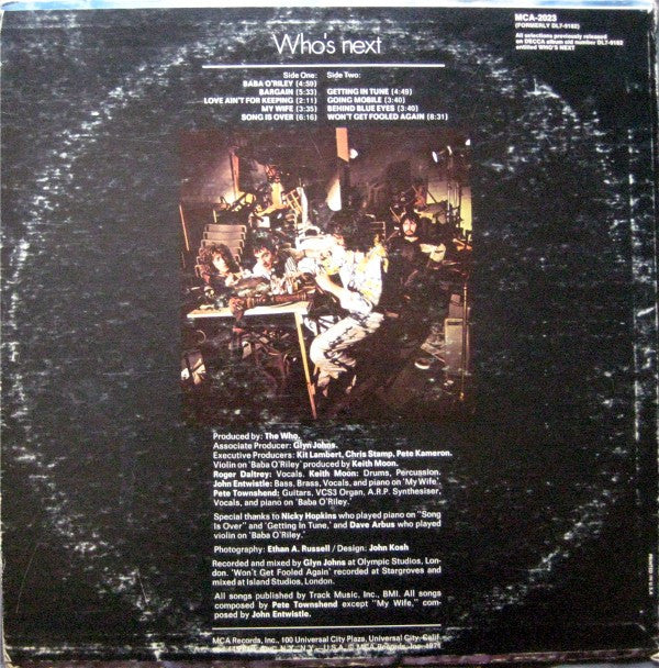 The Who : Who's Next (LP, Album, RE)