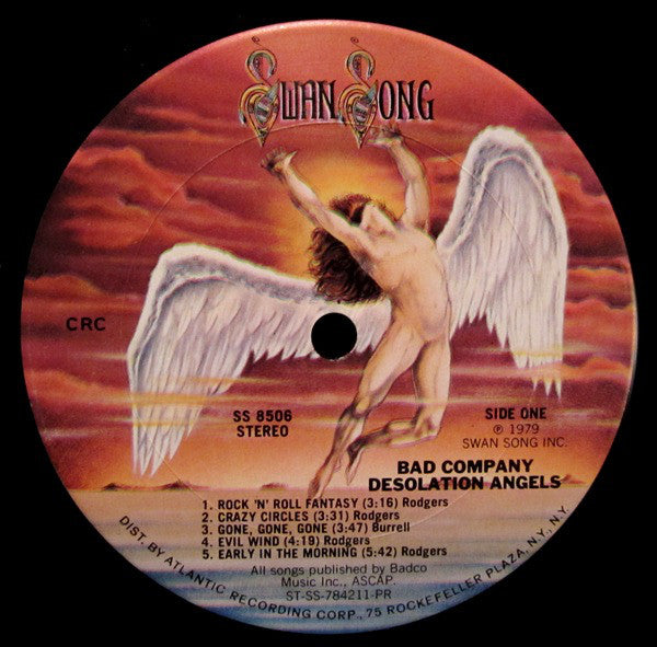 Bad Company (3) : Desolation Angels (LP, Album, Club, CRC)