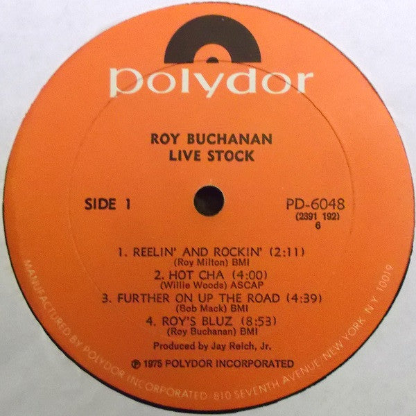 Roy Buchanan : Live Stock (LP, Album, All)