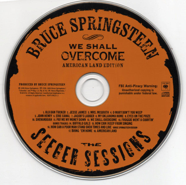 Bruce Springsteen : We Shall Overcome - The Seeger Sessions - American Land Edition (CD, Album + DVD-V, Multichannel, NTSC + Car)