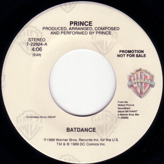 Prince : Batdance (7", Single, Promo)