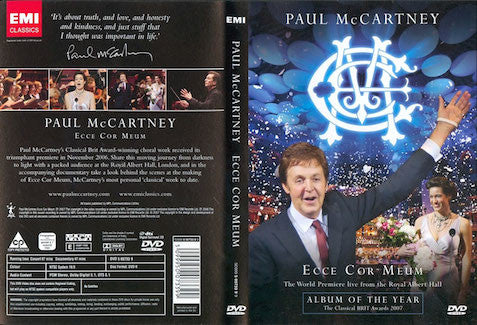 Paul McCartney : Ecce Cor Meum - The World Premiere Live From The Royal Albert Hall (DVD, Album, Copy Prot., Multichannel, NTSC)