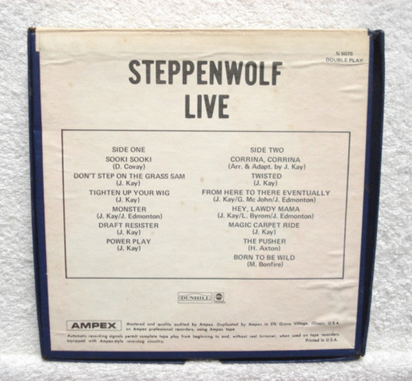 Steppenwolf : Live (Reel, 4tr Stereo, 7" Reel, Cle)