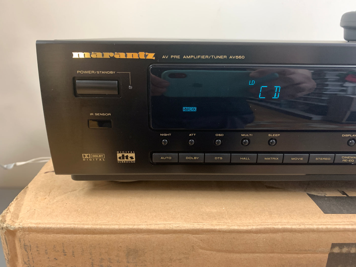 Marantz AV560 Audio Video Preamp *Box *Manual *Remote no