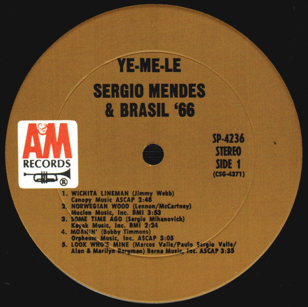 Sérgio Mendes & Brasil '66 : Ye-Me-Le (LP, Album, Pit)