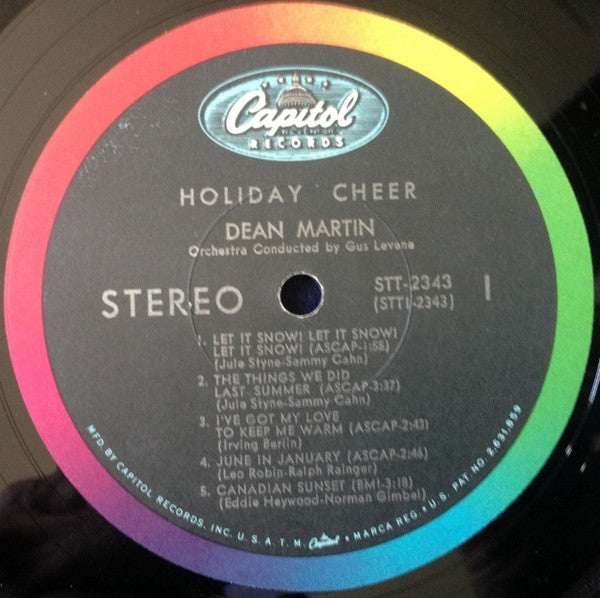 Dean Martin : Holiday Cheer (LP, Album, RE)