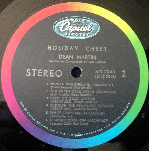 Dean Martin : Holiday Cheer (LP, Album, RE)