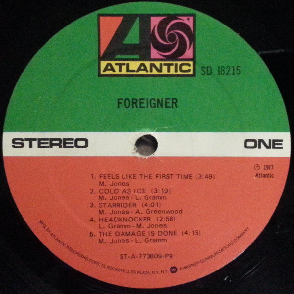 Foreigner : Foreigner (LP, Album, PR )