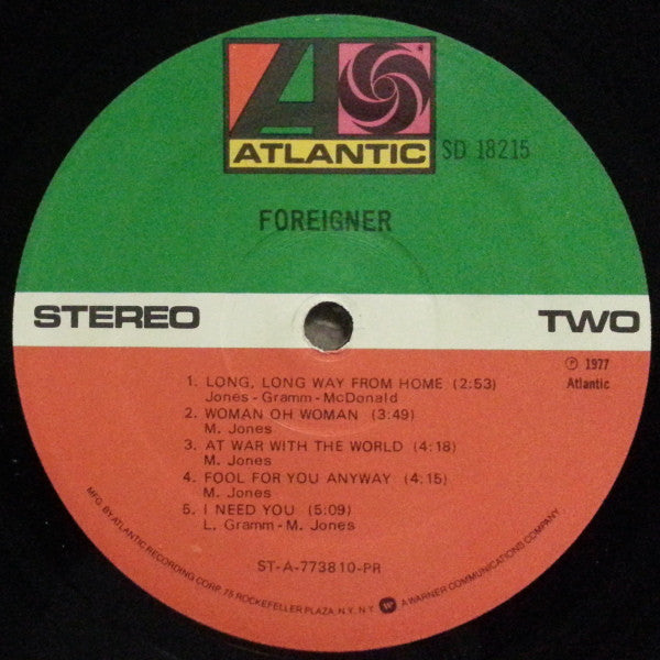 Foreigner : Foreigner (LP, Album, PR )