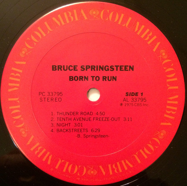 Bruce Springsteen : Born To Run (LP, Album, RE, Pit)