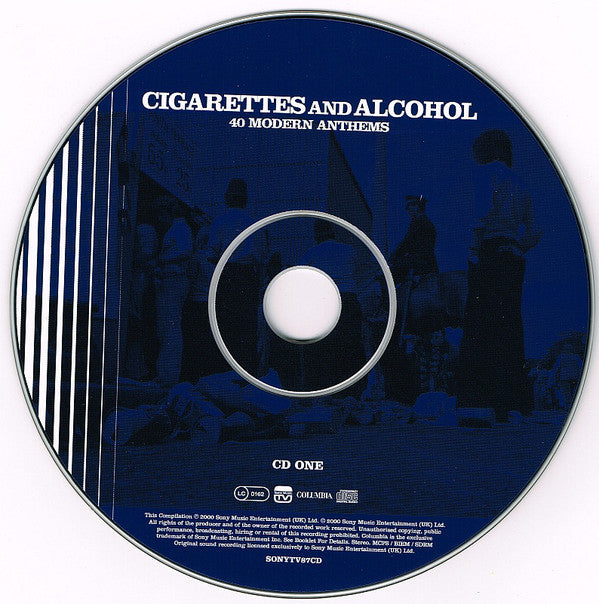 Various : Cigarettes And Alcohol- 40 Modern Anthems (2xCD, Comp)