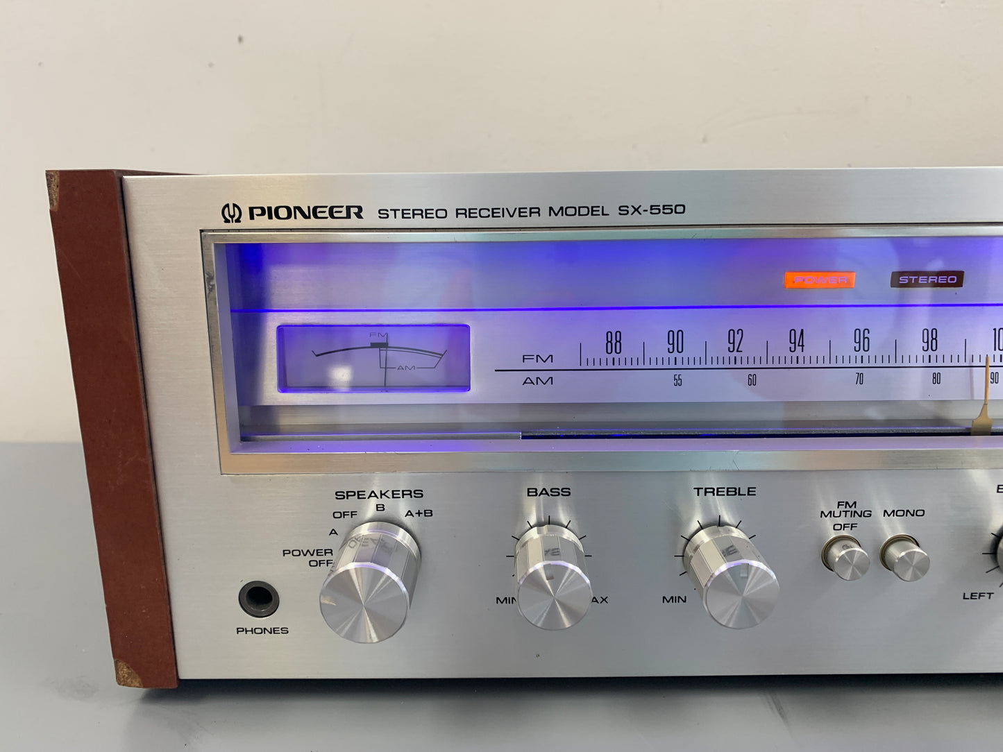 Pioneer SX-550 Stereo Receiver * 20W RMS * 1976