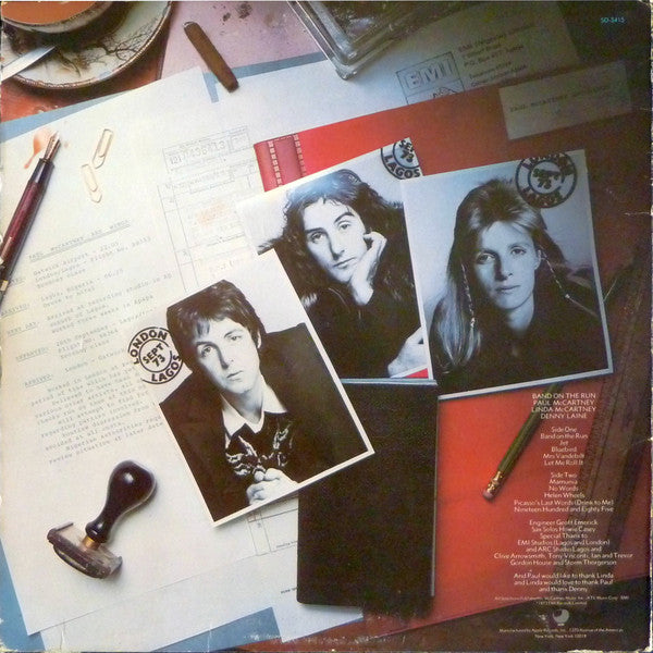 Paul McCartney & Wings* : Band On The Run (LP, Album, Win)