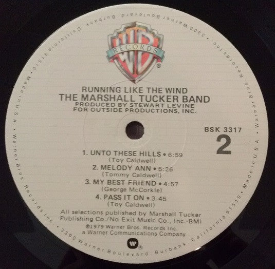 The Marshall Tucker Band : Running Like The Wind (LP, Album, Gat)