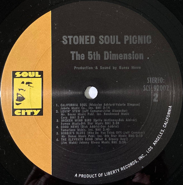 The 5th Dimension* : Stoned Soul Picnic (LP, Album)