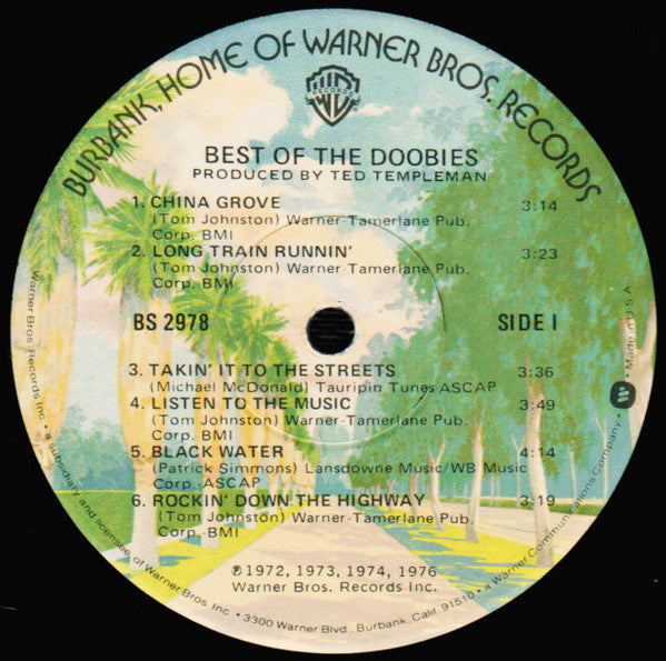 The Doobie Brothers : Best Of The Doobies (LP, Comp, Win)