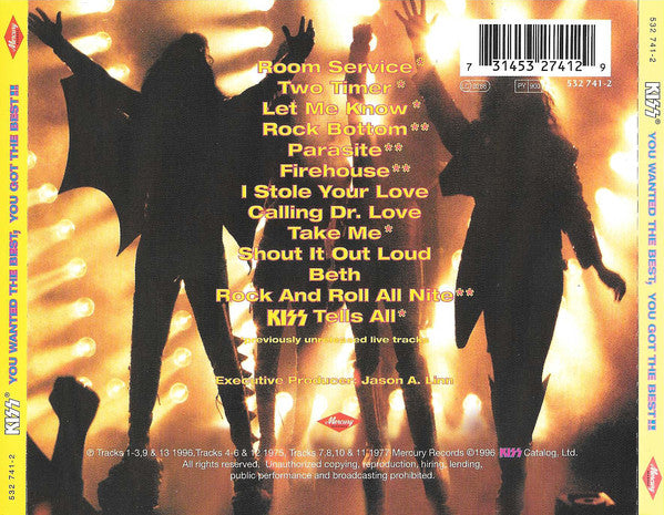 Kiss : You Wanted The Best, You Got The Best!! (CD, Comp)