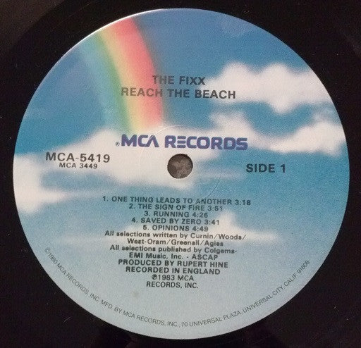 The Fixx : Reach The Beach (LP, Album, Glo)