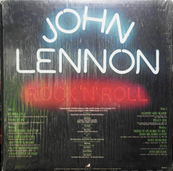 John Lennon : Rock 'N' Roll (LP, Album, Win)