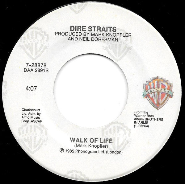 Dire Straits : Walk Of Life (7", Single, Spe)