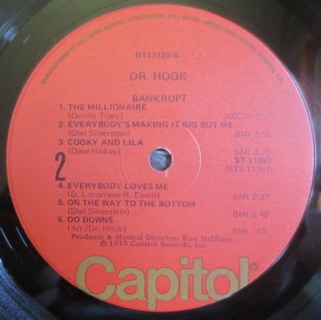 Dr. Hook : Bankrupt (LP, Album, Club)